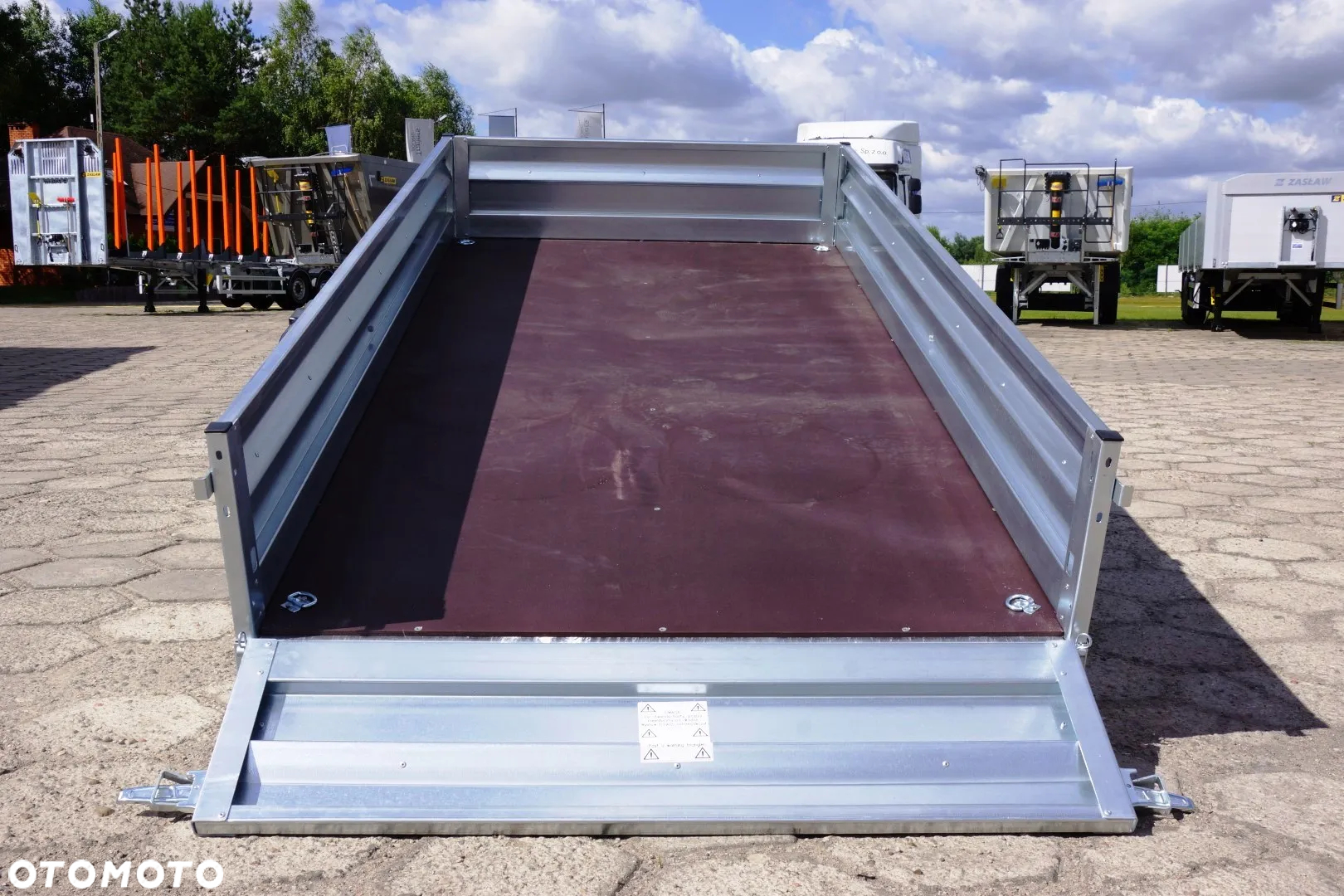 Zaslaw 1 oś, przyczepa towarowa MOCNA I SOLDNA DMC 750 KG - 10