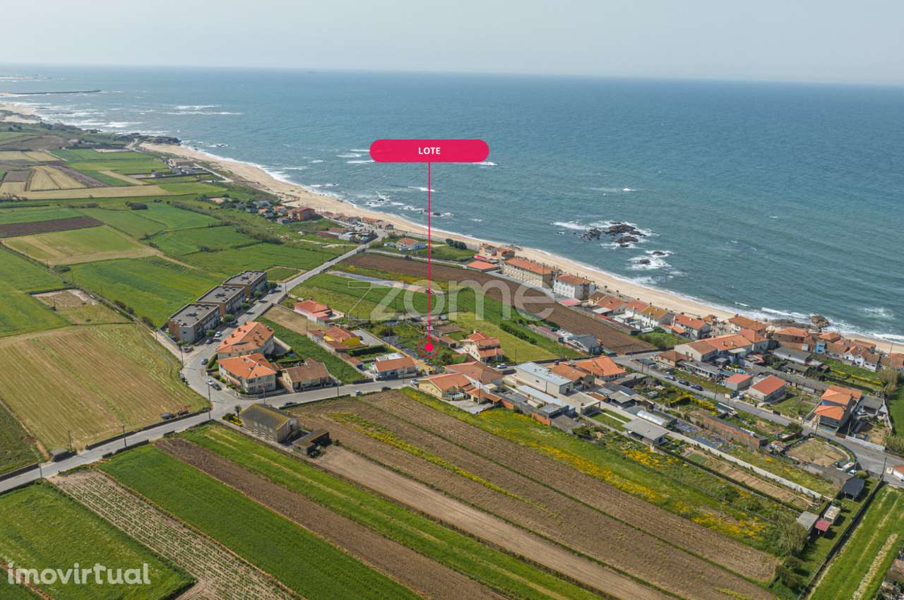 Lote para construção junto à praia, vista parcial de mar, Vila Chã ... - Grande imagem: 2/31