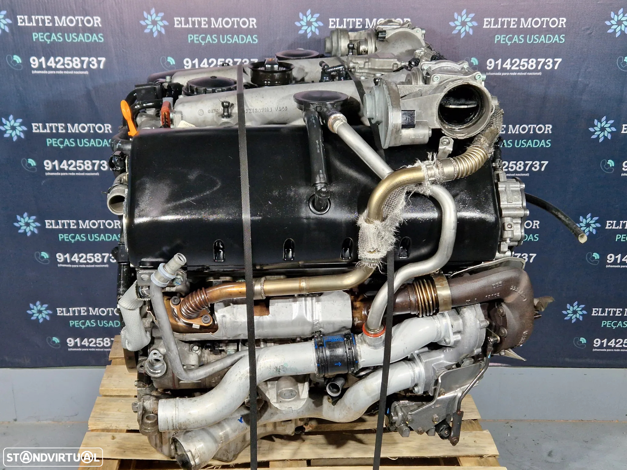 Motor usado para peças AYH VW TOUAREG 7L 5.0 TDI V10 313CV colaça bloco cambota injetores turbo - 4