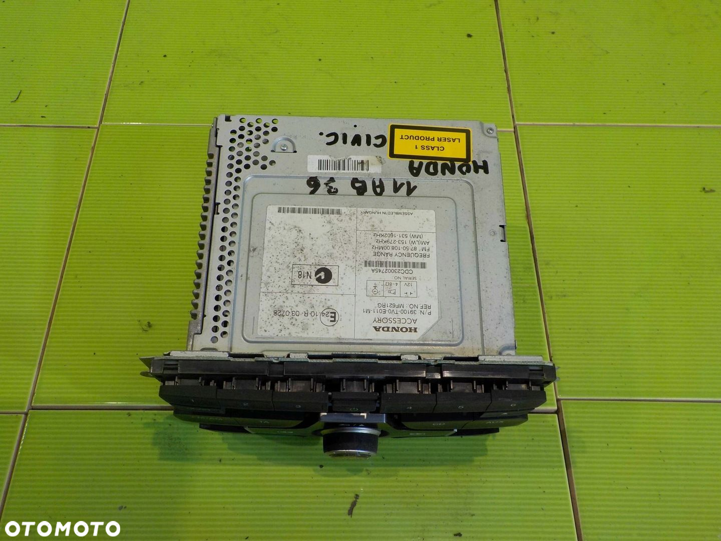 HONDA CIVIC IX 12r radio CD 39100-TV0-E011-M1 - 2