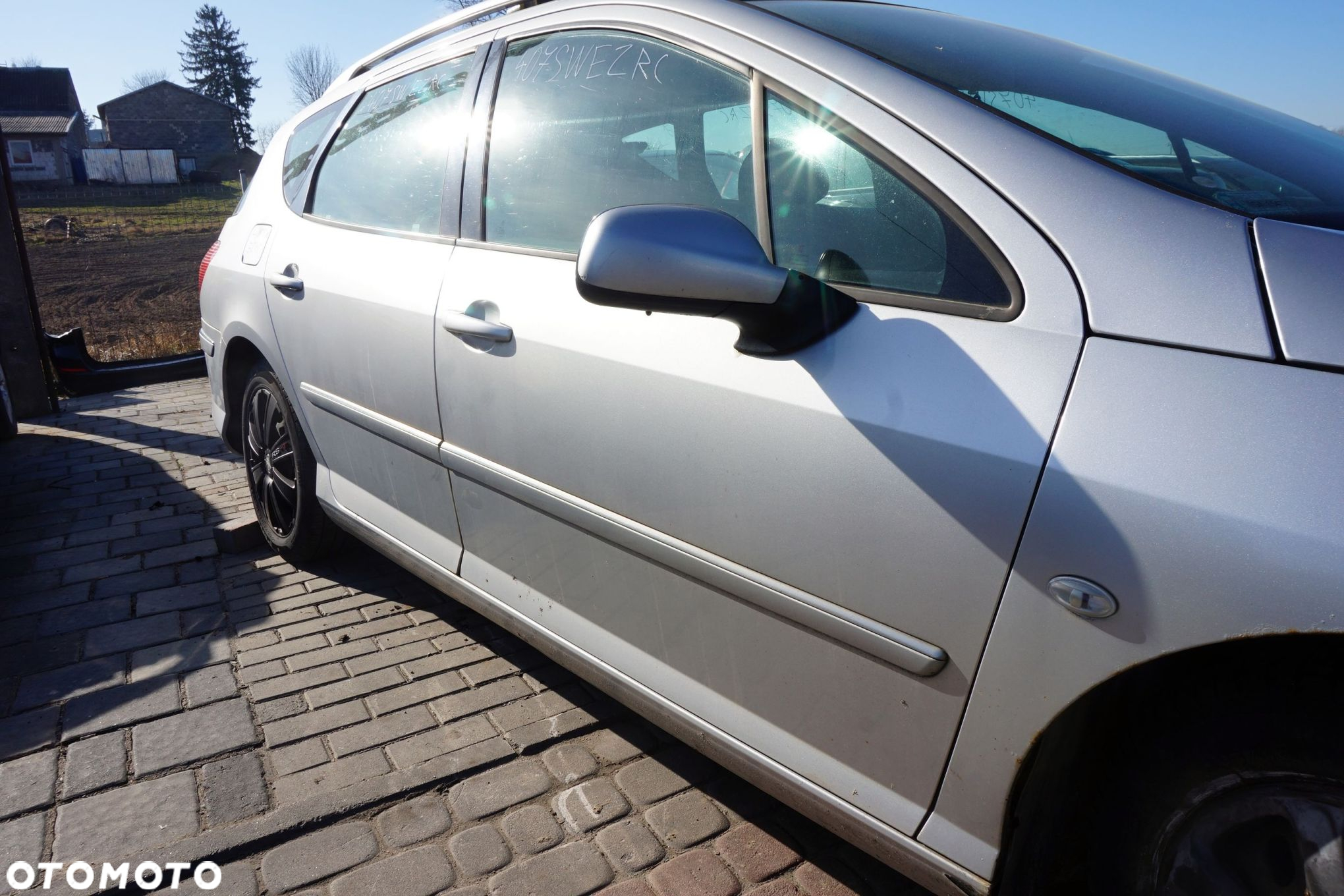 DRZWI PRZEDNIE PRAWE 407 SW KOMBI EZRC  SREBRNY PEUGEOT 2004-2007 - 2