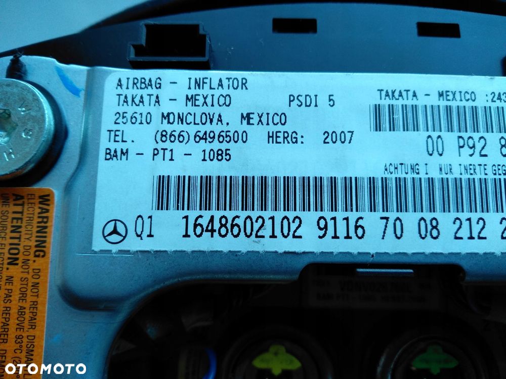 airbag poduszka kierowcy mercedes ml w164 lift - 7
