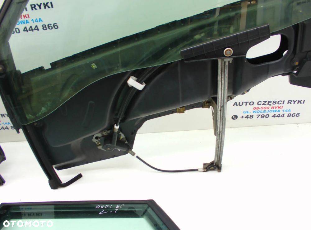 Audi 80 B3 Ramka drzwi szyba mechanizm podnoszenia szyby podnośnik - 9