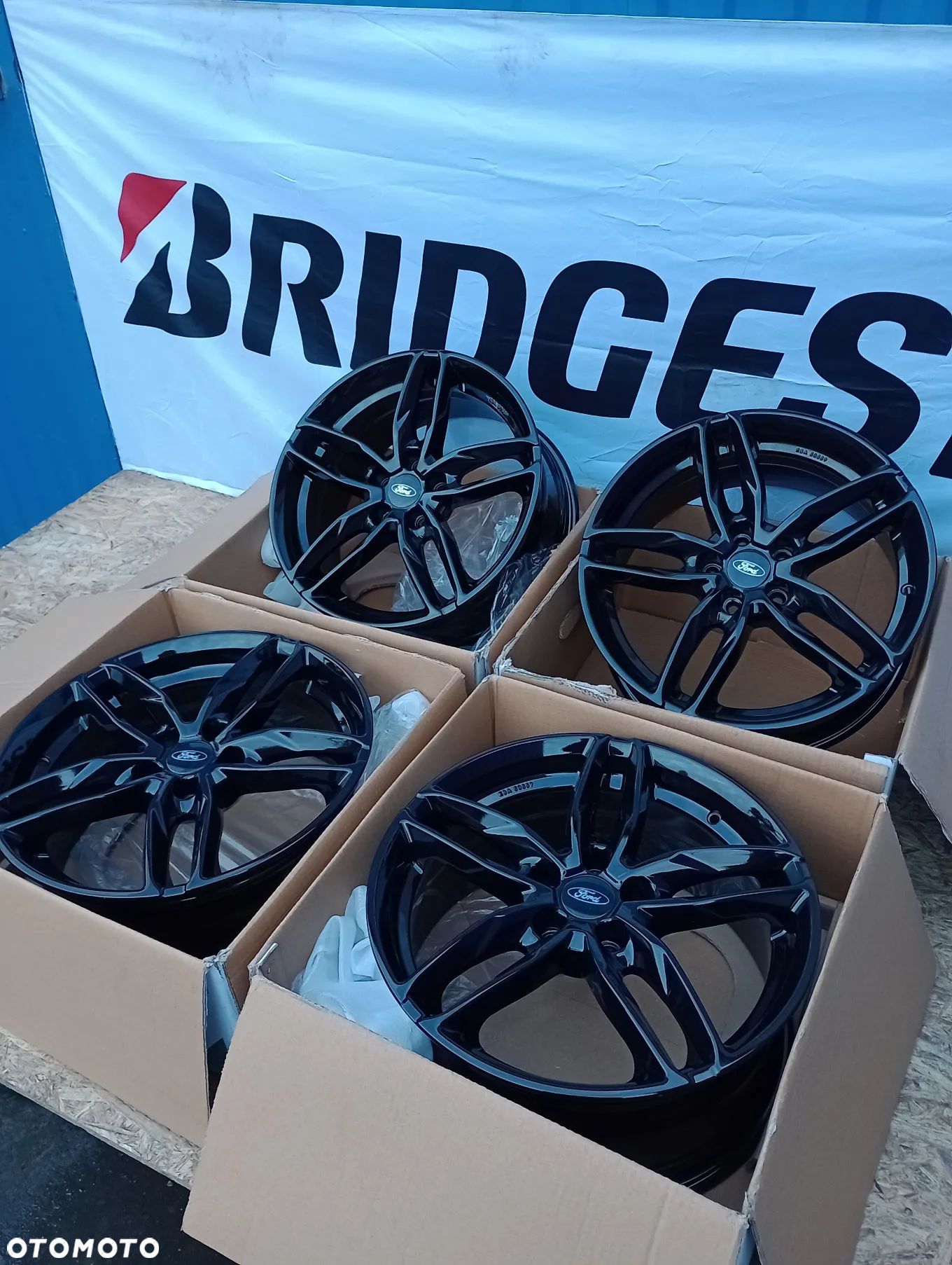 FELGI ALUMINIOWE NOWE 5x108 R18 8J ET45 FORD C-MAX EDGE FOCUS GALAXY KUGA MONDEO MUSTANG MACH-E PUMA S-MAX TOURNEO TRANSIT - 1