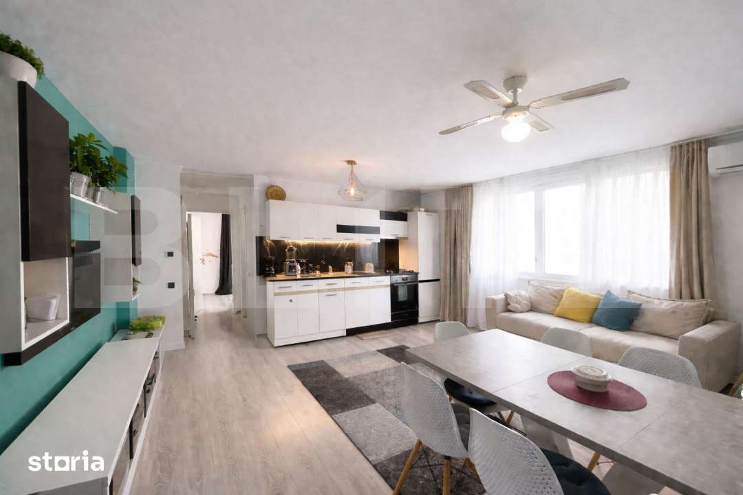 Apartament 2 camere, 2 orientari, 46 mp, parcare, zona Stejarului — fotografia 3