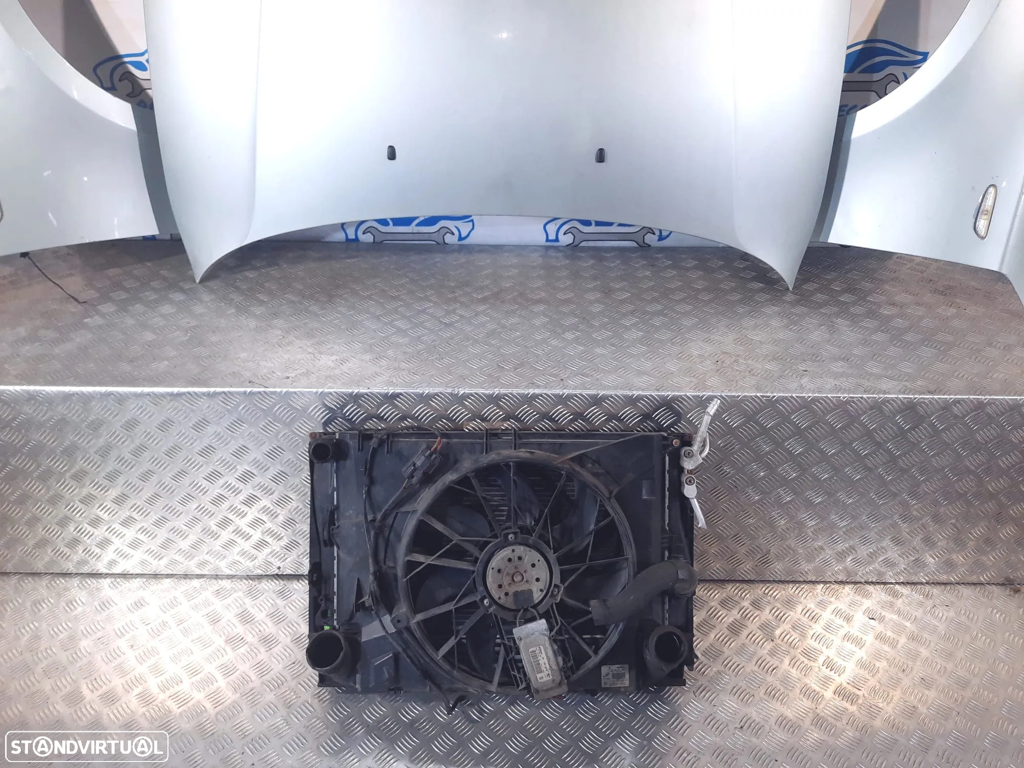 FRENTE COMPLETA BMW SERIE 1 E87 E81 LCI CAPOT PARACHOQUES SENSORES GUARDA-LAMAS OTICAS RADIADOR VENTILADOR FRENTE FIBRA REFORÇO - 12
