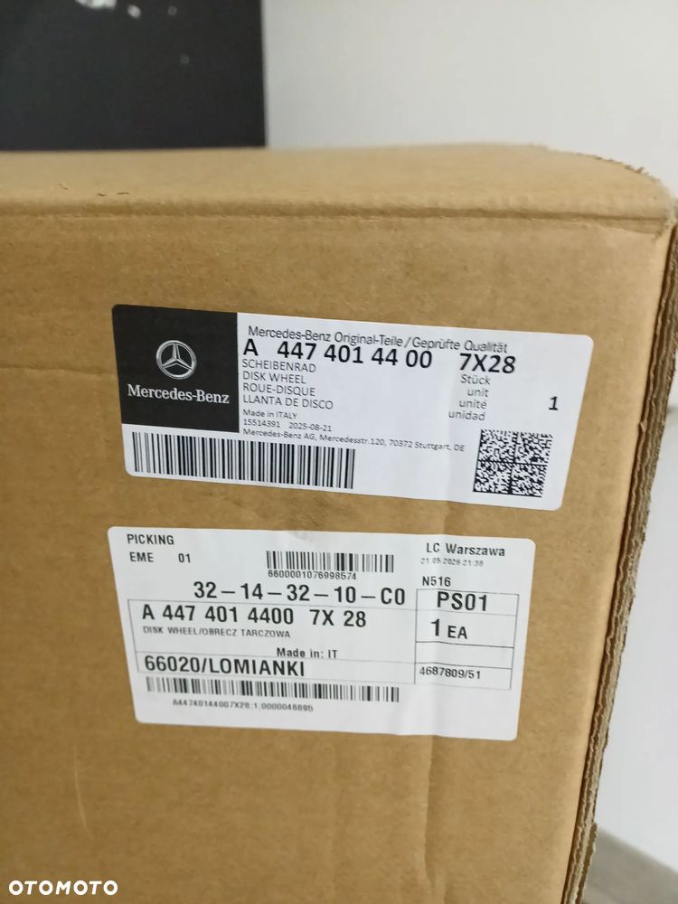 felga nowa 18 5x112 Mercedes V V-class Vito W447 A4474014400 - 4