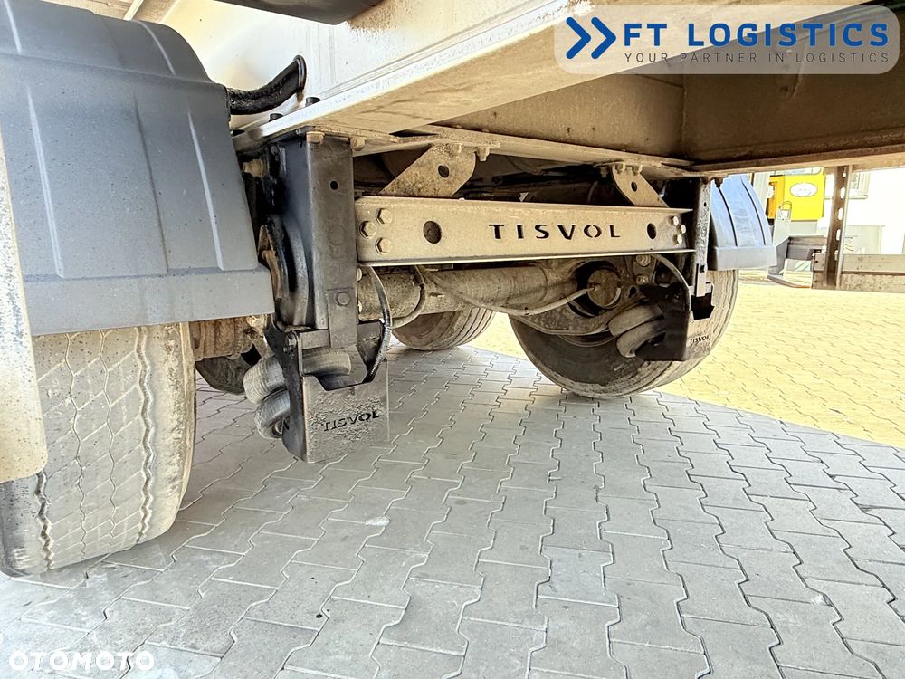 Tisvol TISVOL 2SNA | SAF | KLAPA + SZYBER DO ZSYPU | 43m3 | CAŁA ALUMINIOWA | MASA WŁASNA 5240 KG | PODNOSZONA PIERWSZA OŚ | ALUFELGI - 16