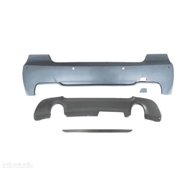 PARA-CHOQUES TRASEIRO BMW E92 E93 LOOK M DUPLA SAÍDA PDC - 2