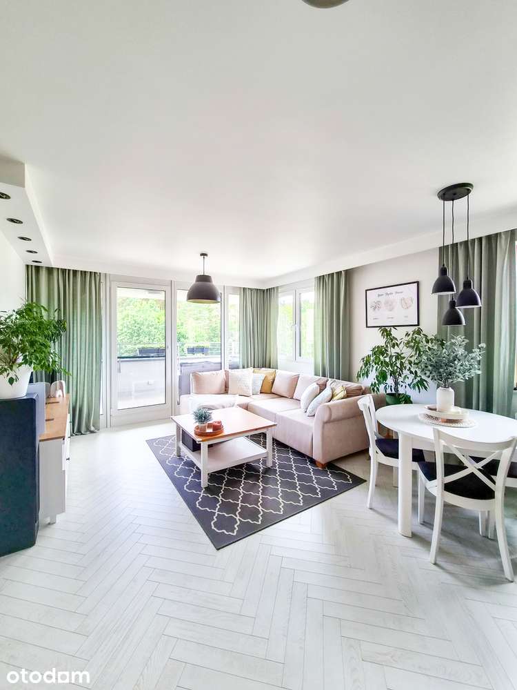 Jasne 3-pokojowe mieszkanie 58,74 m2 | 2 miejsca postojowe | loggia