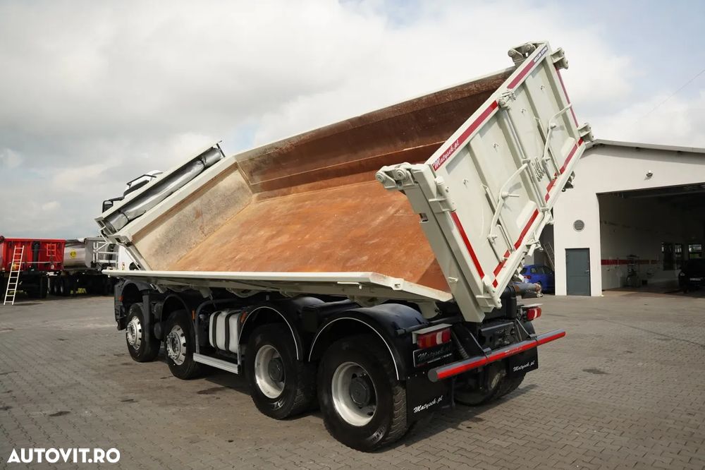 Mercedes-Benz AROCS 3240 / 8x4 / BASCULARE BILATERALĂ - 5,7 M / OBOR ȚIUNE LATERALĂ HIDRAULICĂ / AUTOMAT / EURO 6 / - 10