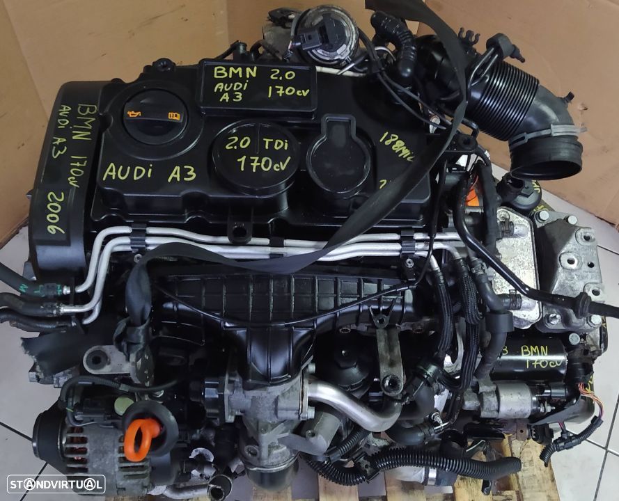 motor audi A3 2.0tdi 170cv Bmn - caixa automatica DSG 6v JPQ - 1