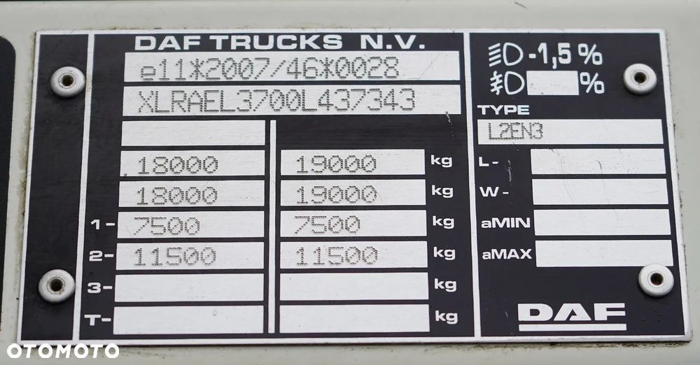 DAF LF / 250 / SKRZYNIOWY + HDS / HYVA HB-150 / PILOT / ROTATOR - 11