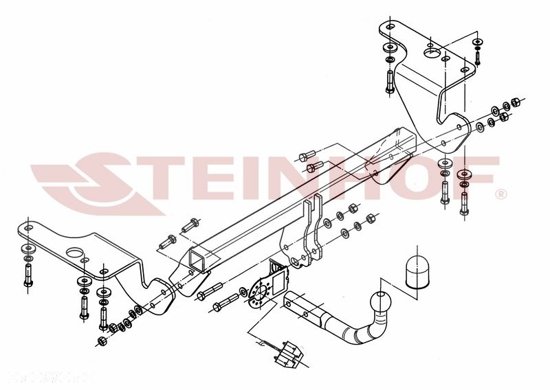 Hak holowniczy + MODUŁ 7PIN do Toyota Avensis T27 Kombi od 2009 do 2018T - 3