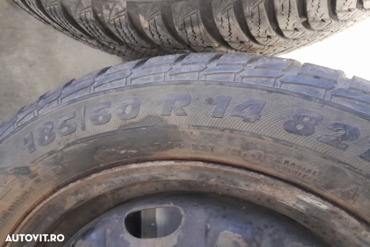 Jante tabla cu anvelope 14 - set 185/60 R14 Volkswagen VW Polo 5 6R [ - 3