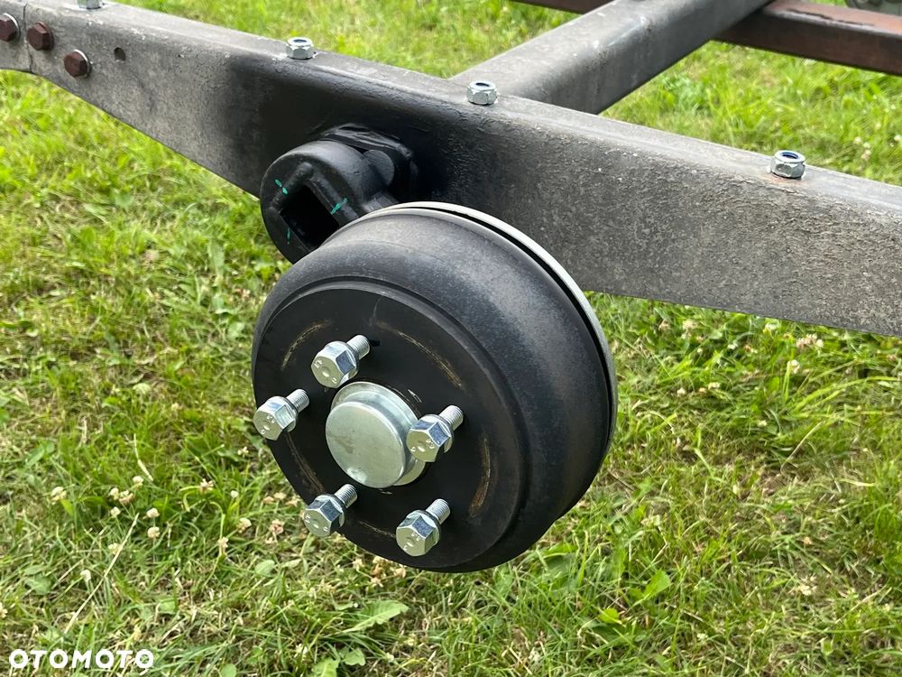 KOMPLET DWIE JAK NOWE OSIE HAMOWANE OŚ HAMOWANA 2x 1350KG DO LAWETY PRZYCZEPY KNOTT VGB 13 5x112 ZREGENEROWANE - 14