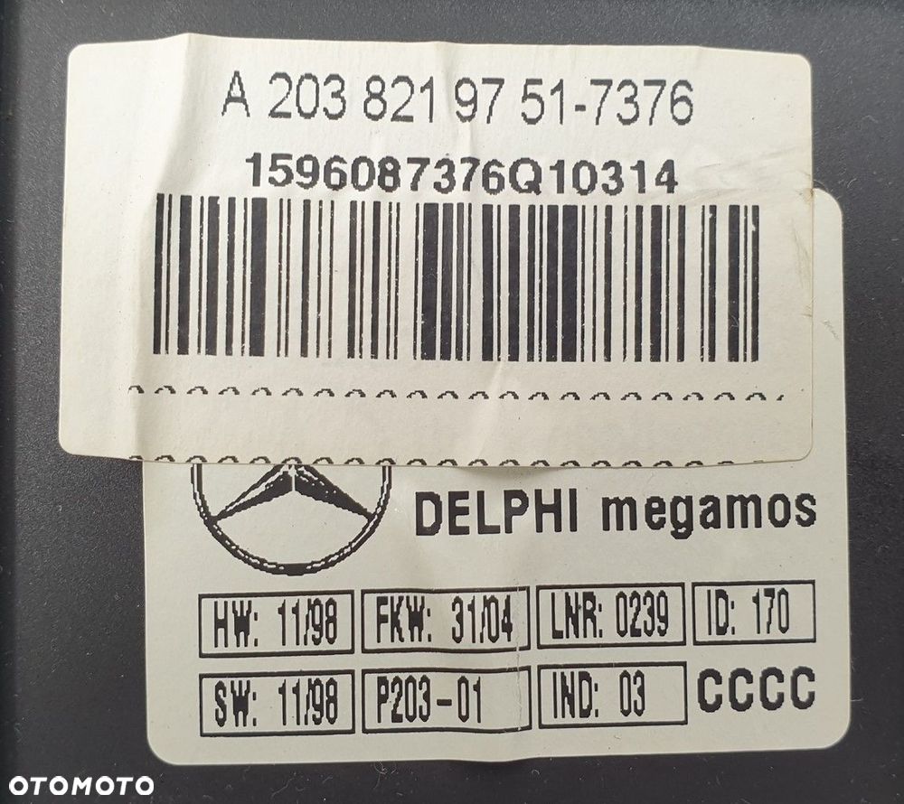 CZUJNIK SENSOR ALARMU MERCEDES W203 A2038219751 - 3