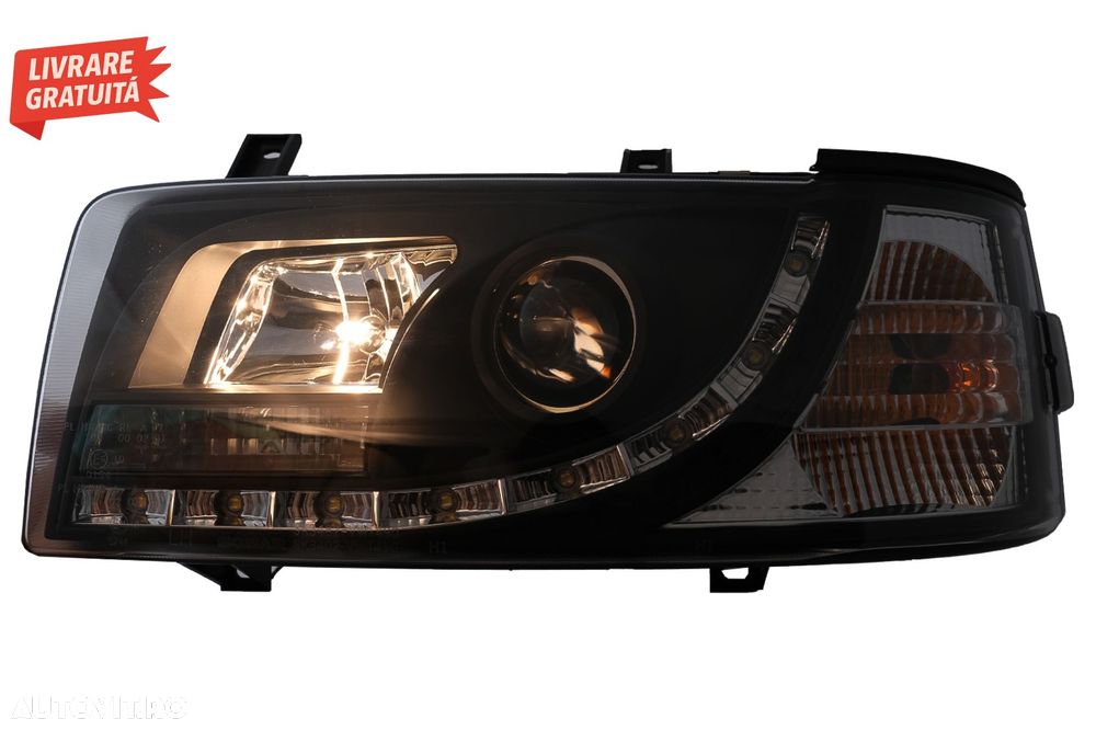 Faruri LED DRL VW Transporter T4 (1990-2003) Negru- livrare gratuita - 7
