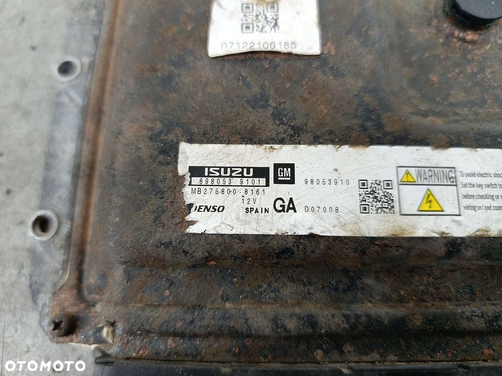 KOMPUTER, STEROWNIK OPEL ZAFIRA B 98053910  898053  MB275800-8161 DENSO - 3