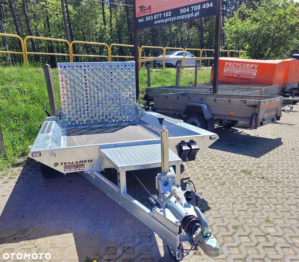 TEMARED Przyczepa koparkowa BUILDER 2615/2 C dmc 2700kg koła R14C pod koparkę MOCNA - 5