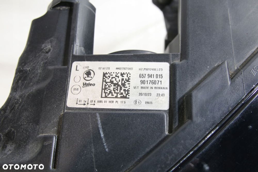 reflektor lampa led + h7 bez soczewki europa oryginał skoda scala 65 657 - 6