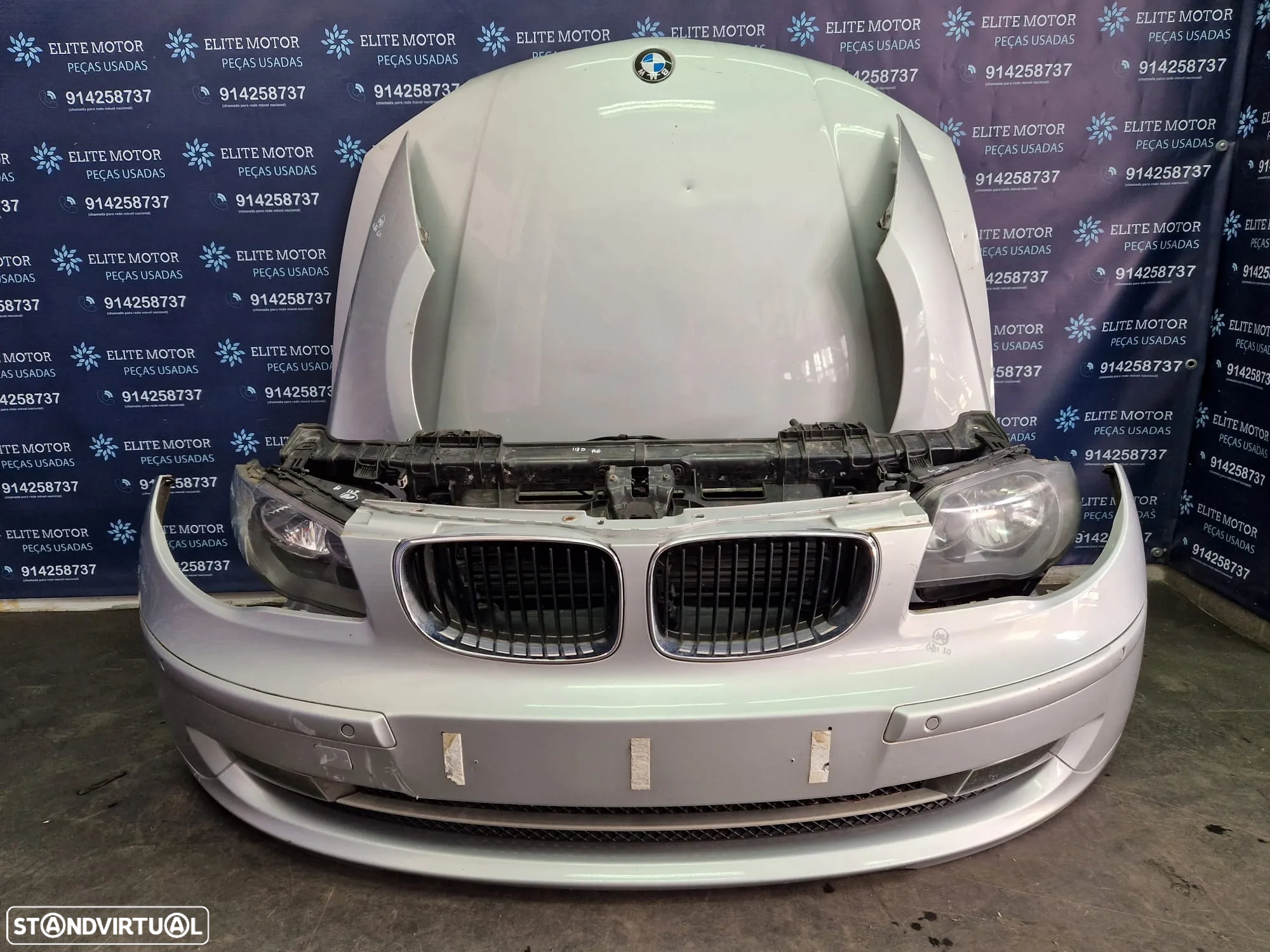 Frente completa usada BMW SERIE 1 LCI E87 E81 118D capot parachoques oticas guardalamas - 3