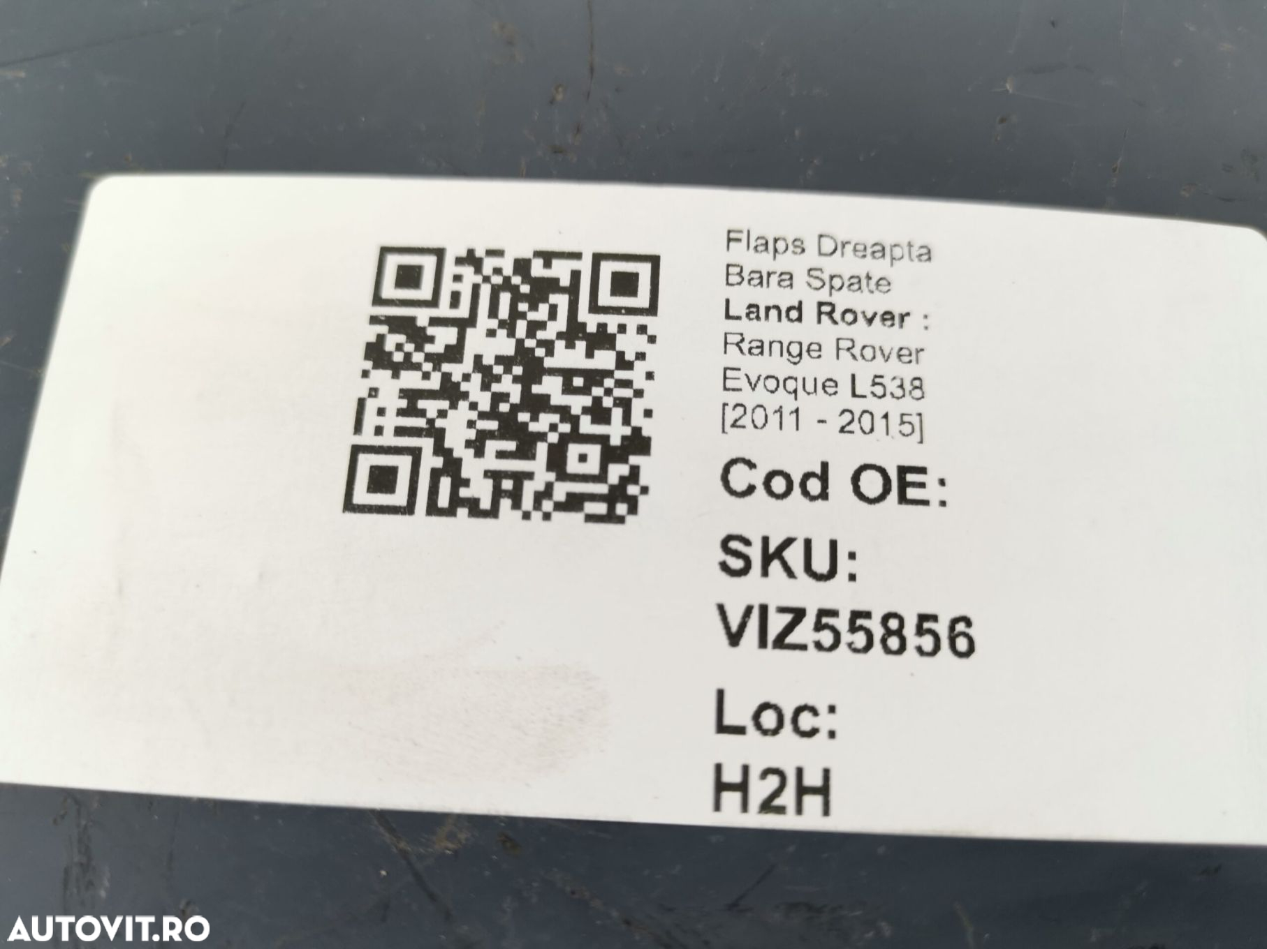 Flaps Dreapta Bara Spate Land Rover  Range Rover Evoque L538 2011 2012 - 7