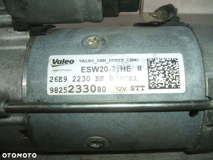 CITROEN JUMPY III PEUGEOT EXPERT PROACE OPEL ROZRUSZNIK STARTER 9825233080 - 6