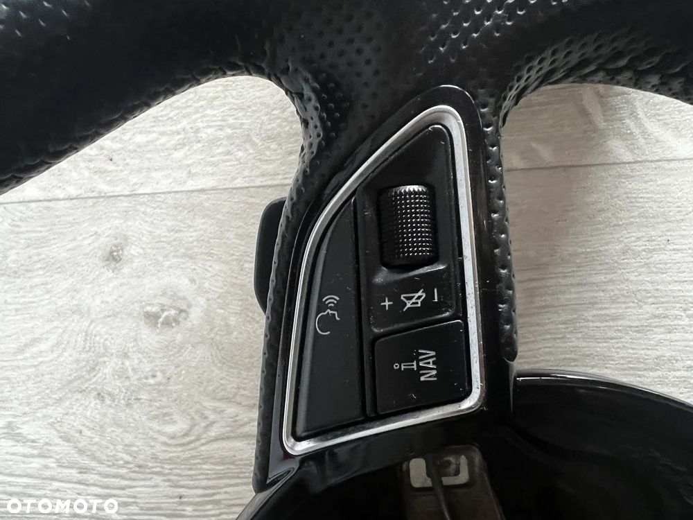KIEROWNICA SKÓRZANA PIKOWANA MULTI ŁOPATKI AUDI Q7 4L LIFT 4L0419091 AS AIRBAG 4L0880201 AJ Z INSTALACJĄ - 3