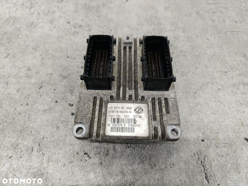 KOMPUTER, STEROWNIK FIAT GRANDE PUNTO 51843147  BC.0097274.B 1.4 8V - 1