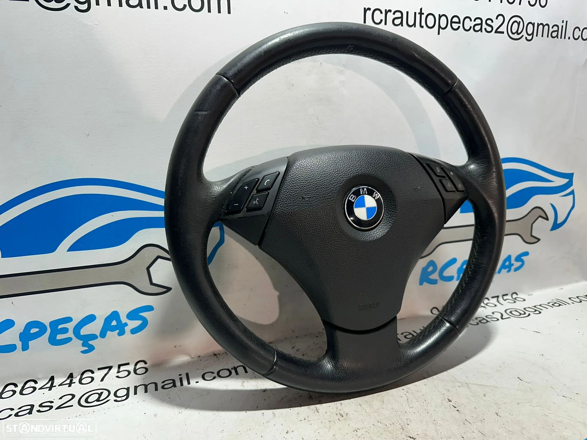 Volante Original Multifunções Comandos Airbag BMW Serie 5 E60 Sedan E61 Touring 6078894 - 3