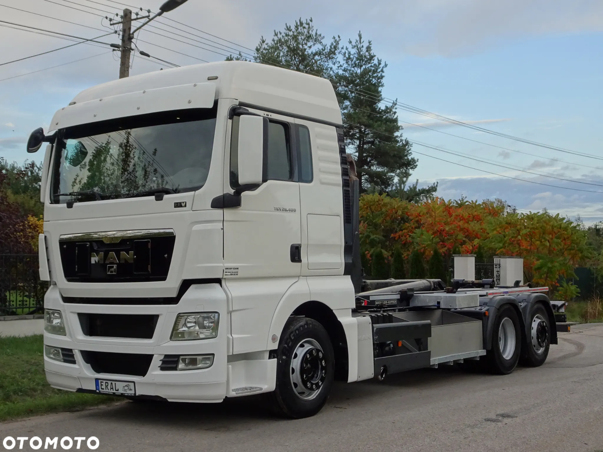 MAN TGS 26.440 6x2 hakowiec Meiller RK 20/70 idealny mały przebieg os skretna - 2