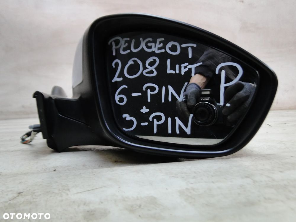 PEUGEOT 208 I LUSTERKO PRAWE CHROM 6+3 PIN 9 PIN EUROPA