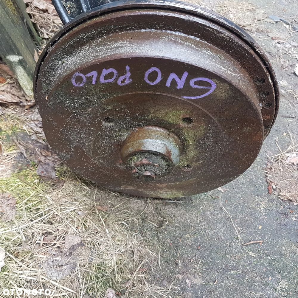 belka zawieszenie  piasta bęben łożysko szczęki hamulce vw polo 3 III 6n jak nowa - 9