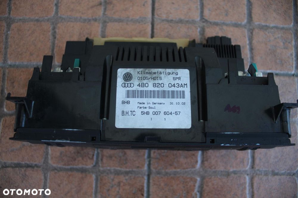 PANEL KLIMATYZACJI AUDI A6 C5 2 DIN 4B0820043AM - 4