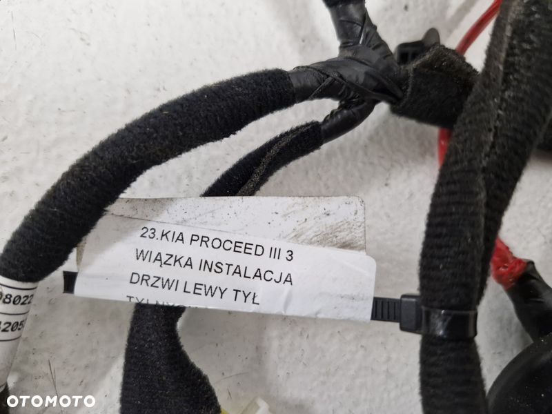 KIA PROCEED 3 III WIĄZKA INSTALACJA DRZWI LEWY TYŁ LEWA TYLNA 91625-J7070 - 6