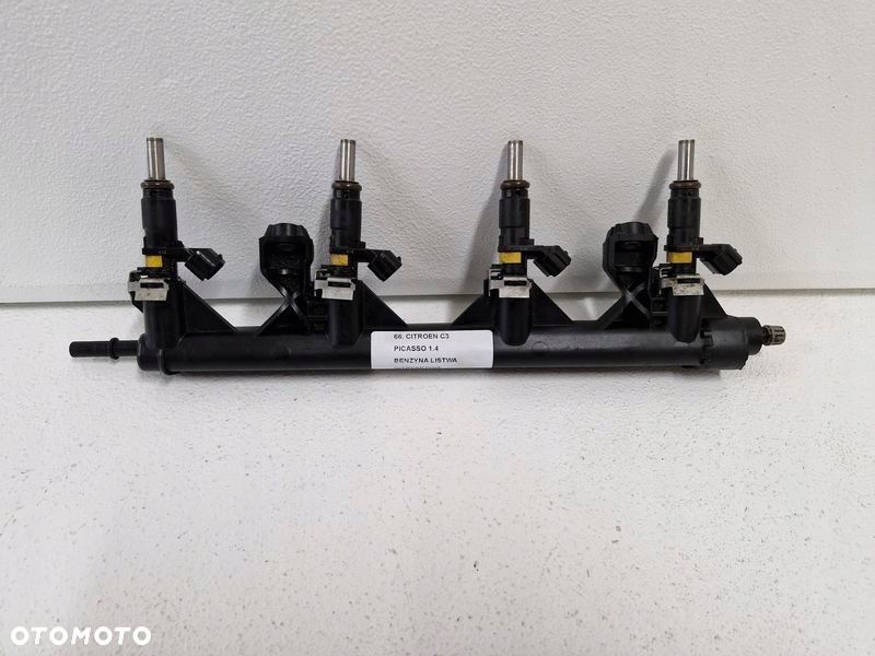 citroen c3 picasso 1.4 vti b listwa wtryskowa wtryskiwacze v7575645 7575645 - 6