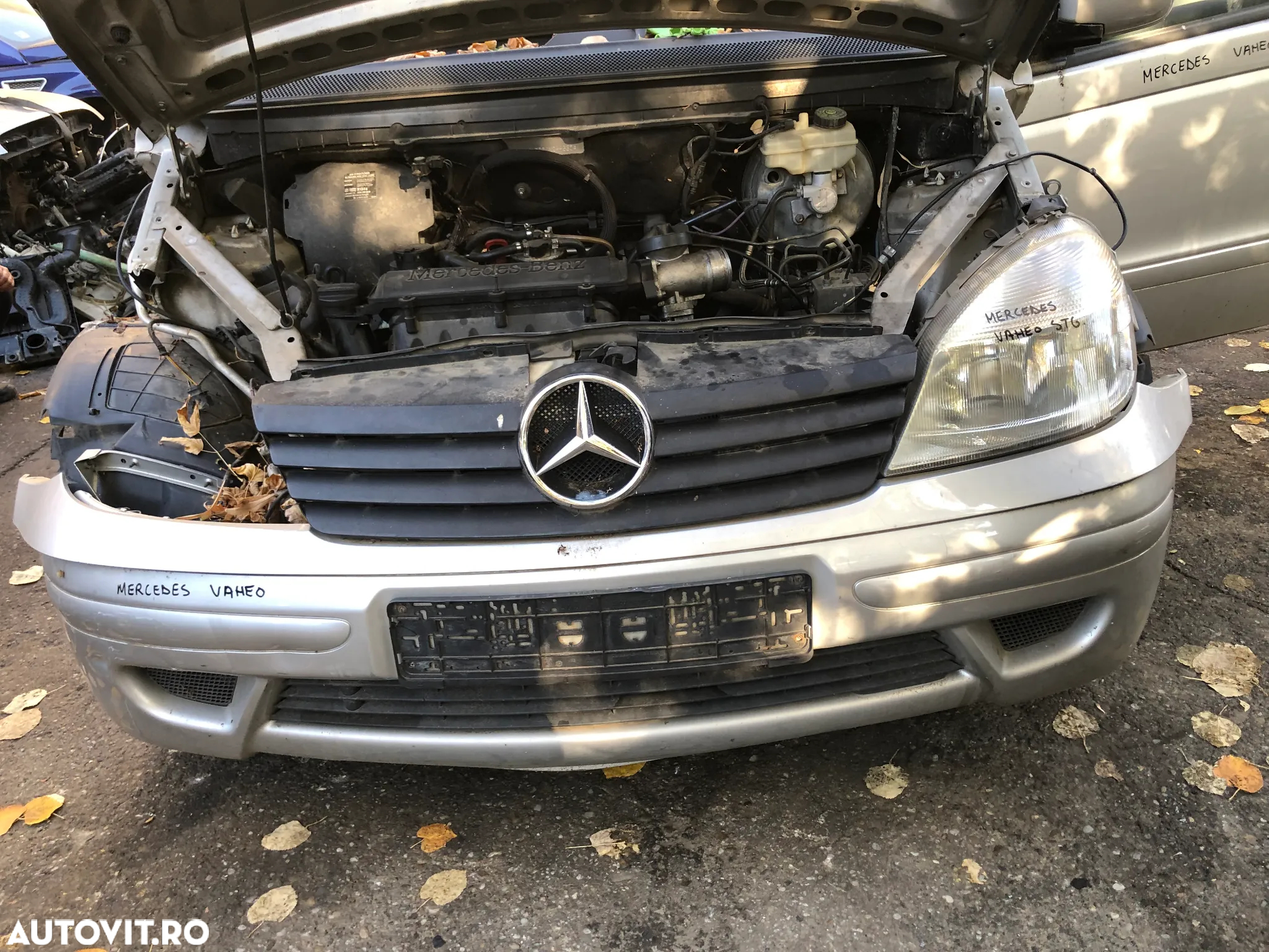 Bara fata Mercedes Benz Vaneo 2004 gri argintiu - 6
