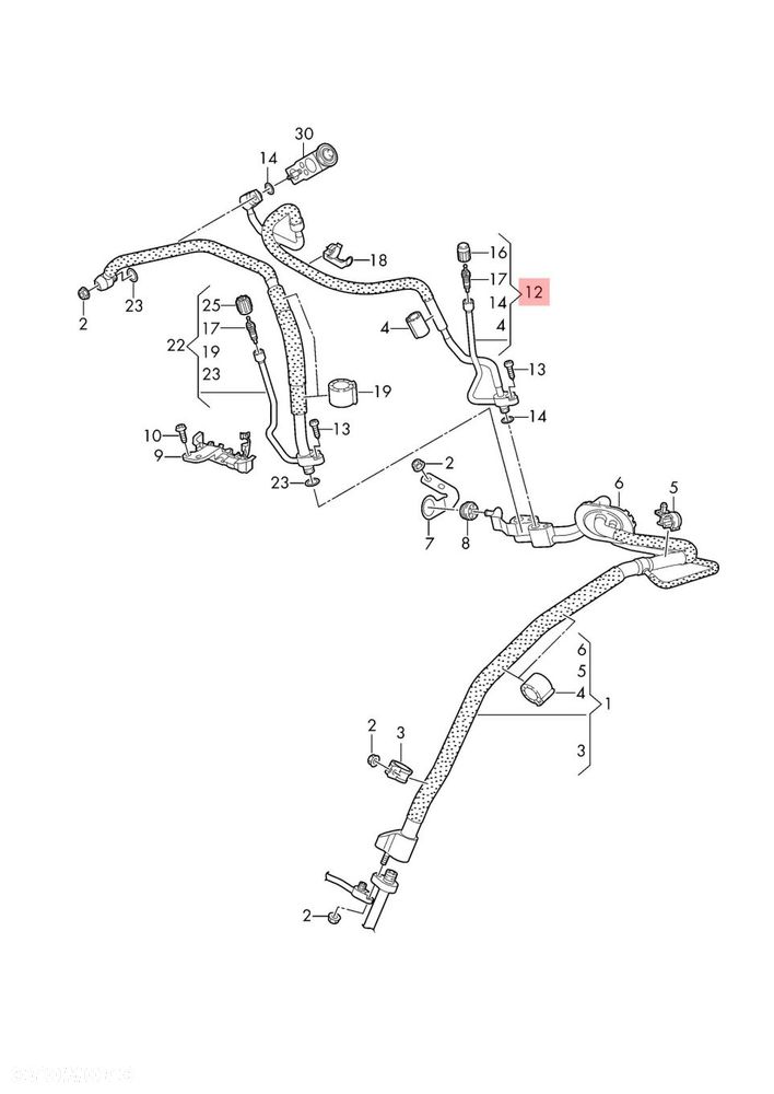 AUDI A6 C8 4K1816720AC RURKA KLIMATYZACJI PRZEWÓD WĄŻ ORYGINAŁ - 2