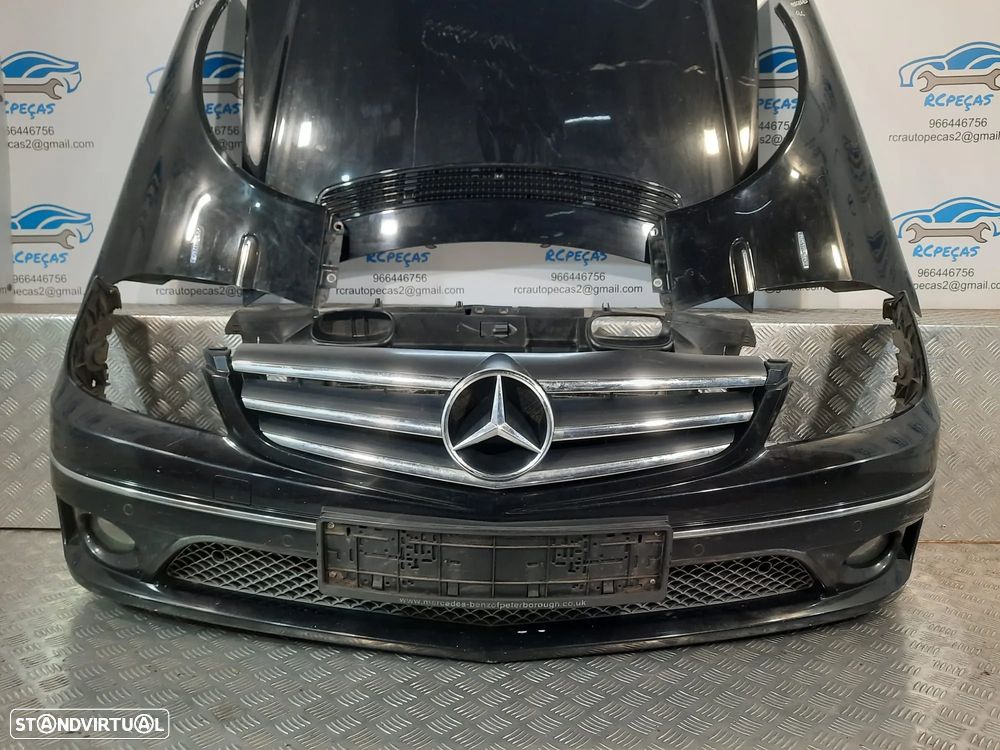 FRENTE COMPLETA MERCEDES BENZ CLC W203 CAPOT PARACHOQUES GUARDA-LAMAS OTICAS RADIADOR VENTILADOR FRENTE FIBRA REFORÇO - 6