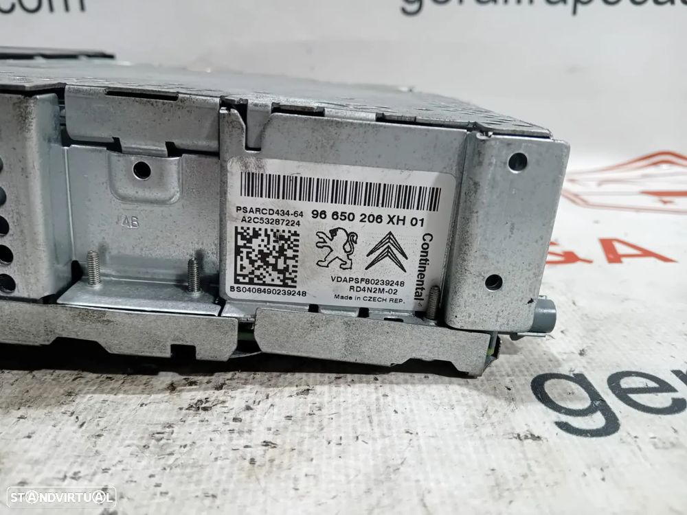 Auto Rádio Peugeot 308 96650206 XH 01 Original - 4