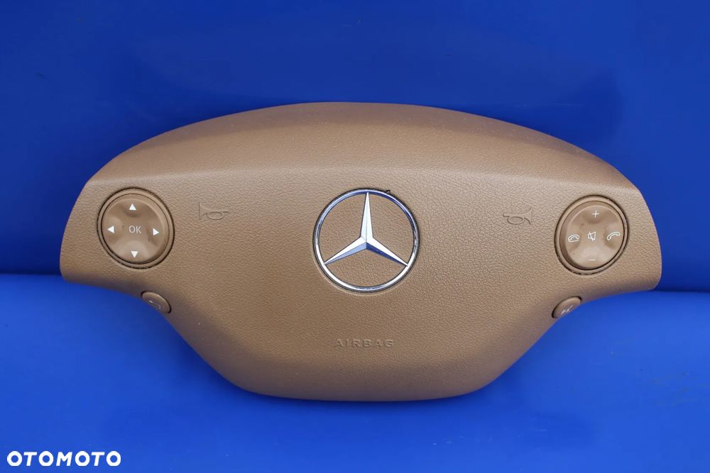 Airbag poduszka kierowcy brąz stan BDB OE Mercedes W221 W216 CL - 3