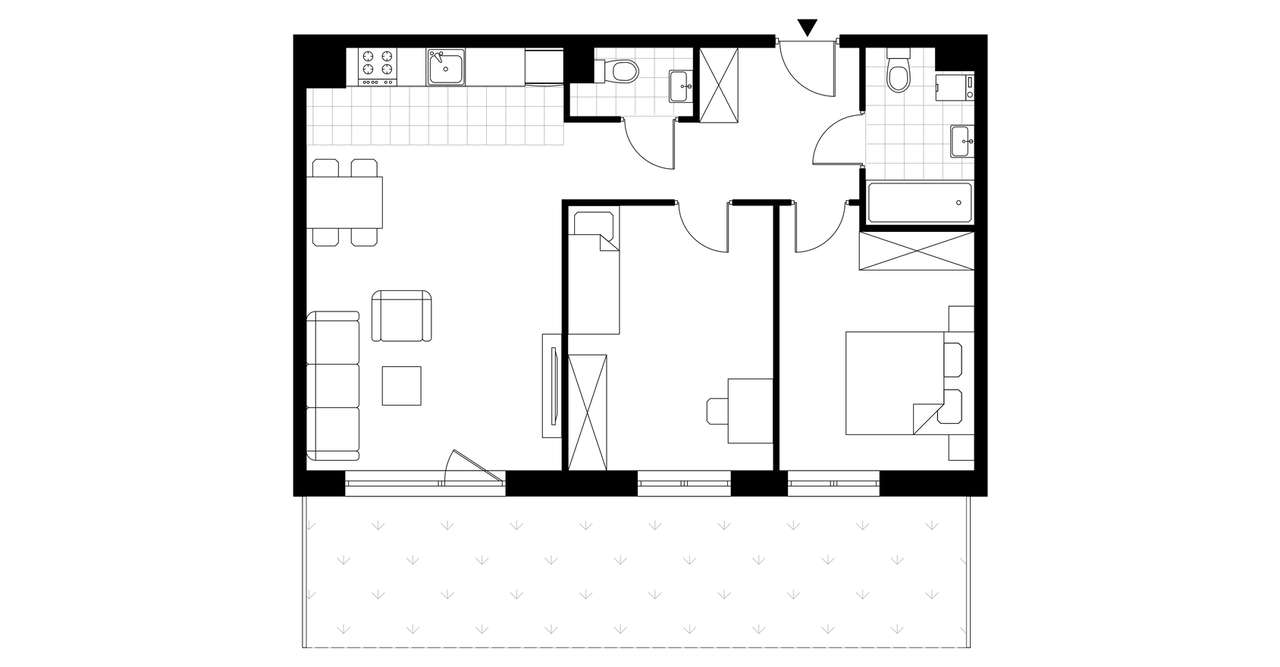3-pokojowe mieszkanie 62m2 + ogródek Bez Prowizji - Pełny obrazek: 4/6