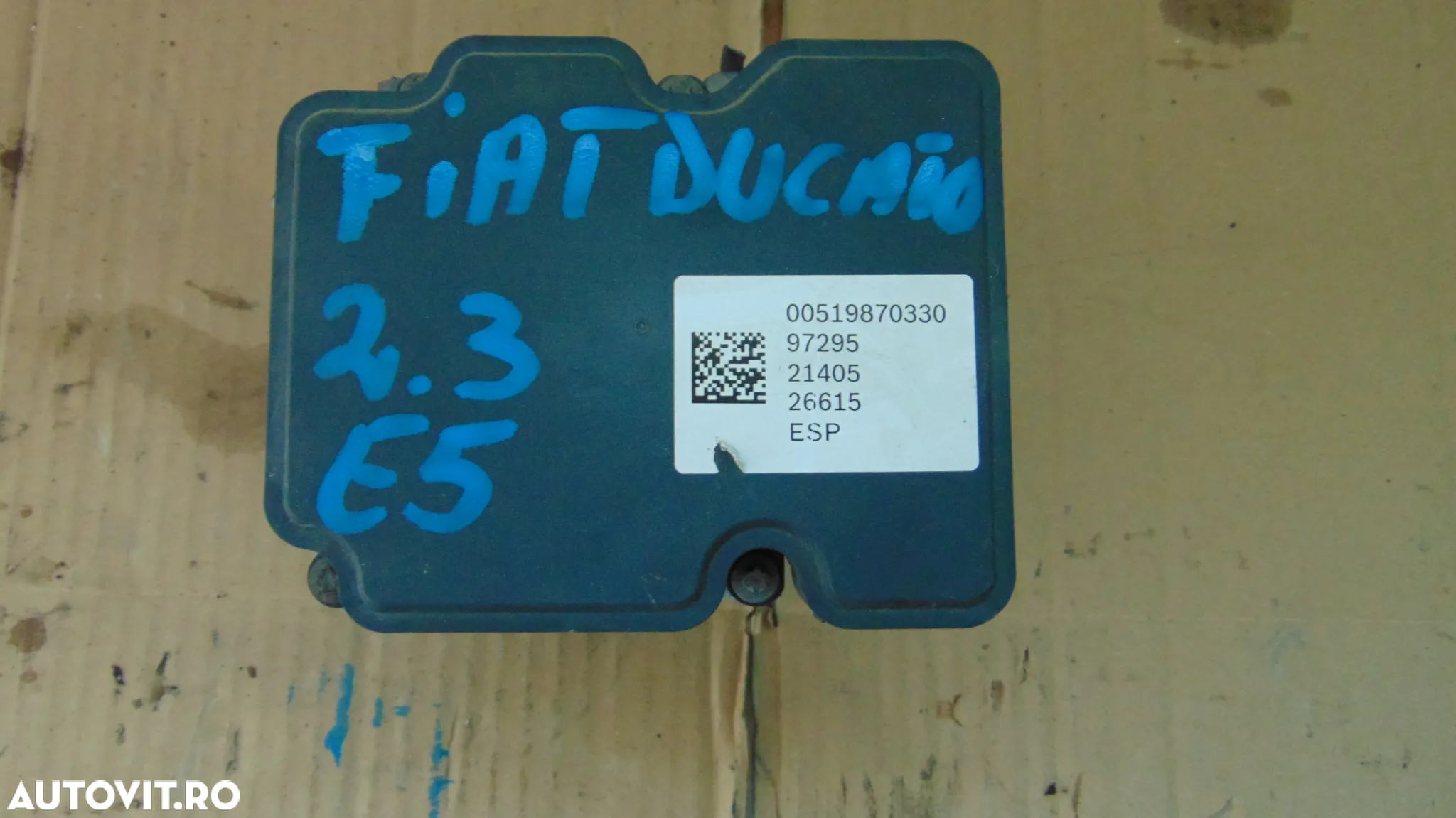 Pompa ABS Fiat Ducato 2.3 JTD euro 5 an 2010-2016 cod 0265260989/51987033 - 2