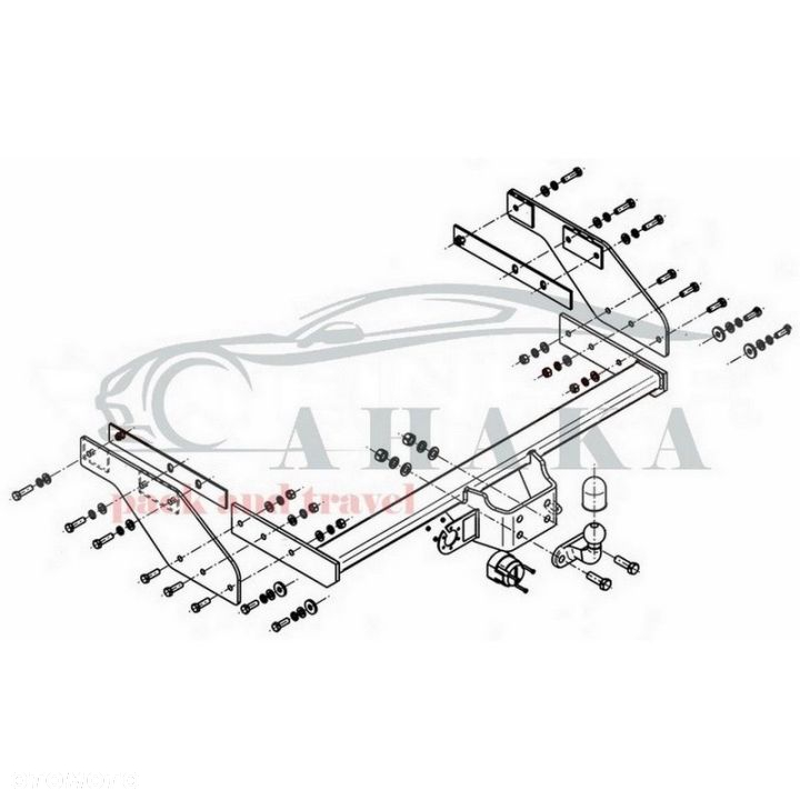 Hak Holowniczy Odkręcany Do Zx Auto Grand Tiger Pick-Up Od 2009 - 4