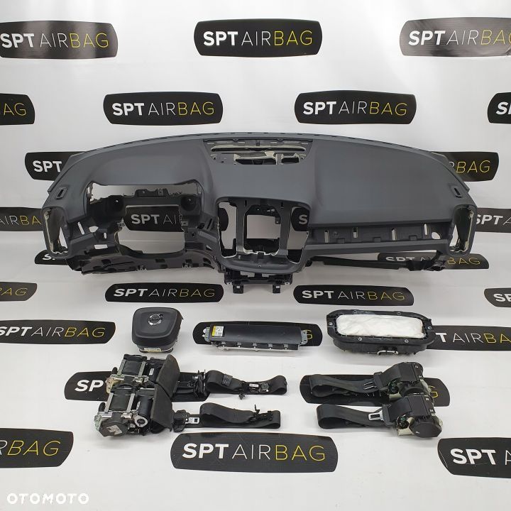 VOLVO XC40 DESKA ROZDZIELCZA KONSOLA KOKPIT PULPIT PODUSZKI AIRBAG AIR BAG PASY KIT SET - 1