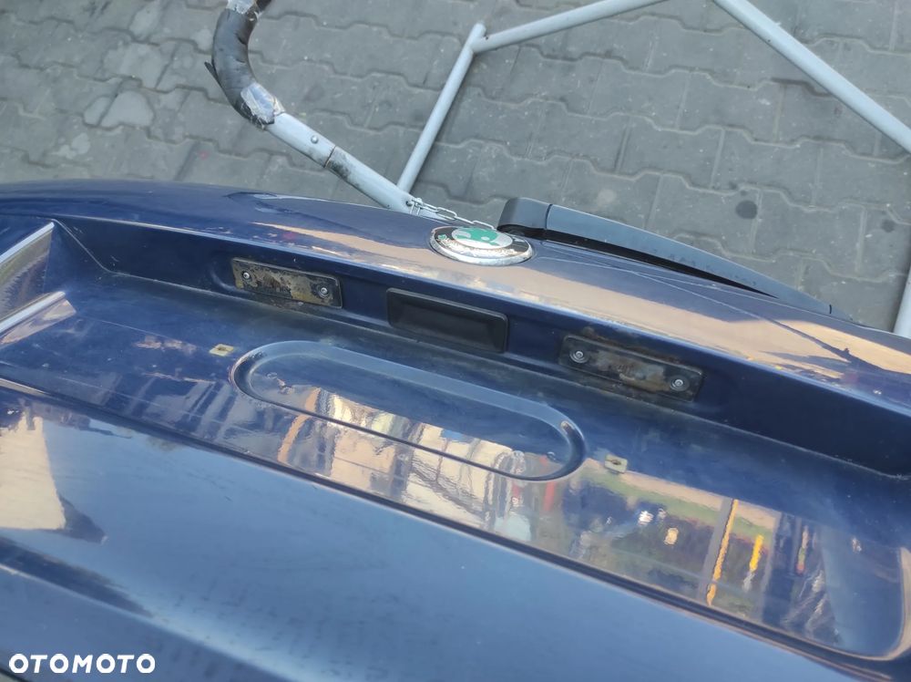 KLAPA BAGAŻNIKA TYLNA TYŁ SZYBA SKODA OCTAVIA 2 KOMBI 1Z9 LF5A NIEBIESKA KOMPLETNA WYSYŁKA !!!! - 6