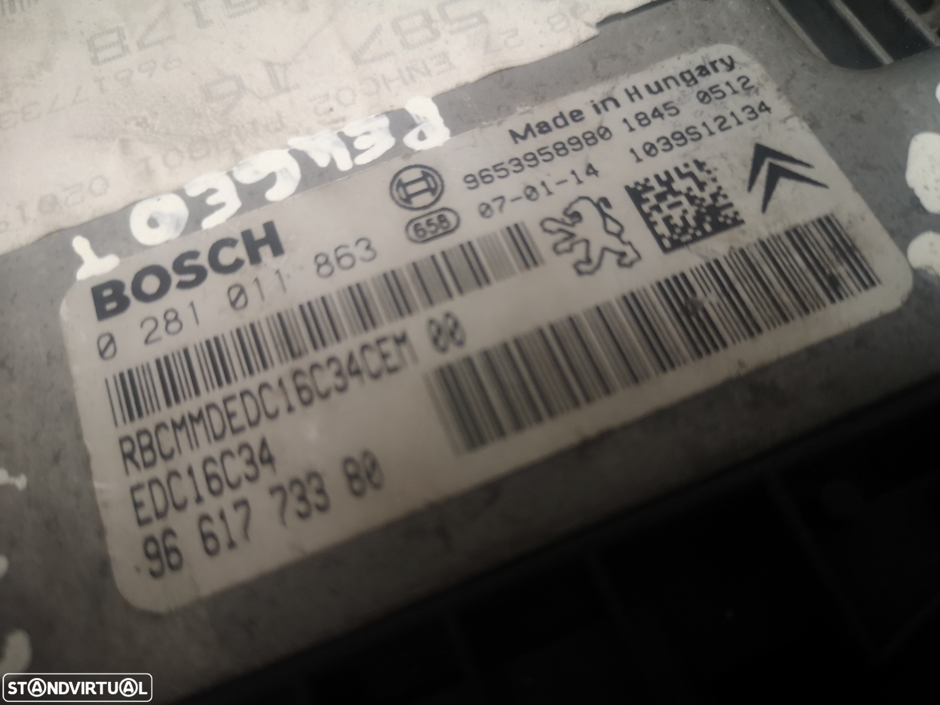 Centralina de motor Peugeot 307 1.6hdi 2006-2009 - 3