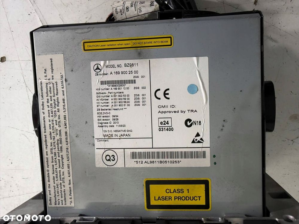 radio wyświetlacz mercedes w169 eu - 12