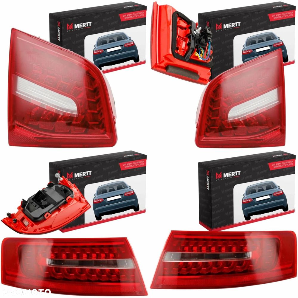 ZESTAW Lampa PRAWA+LEWA LED Audi A6 C6 08-011 sedan w błotnik + KLAPE TYLNE - 1